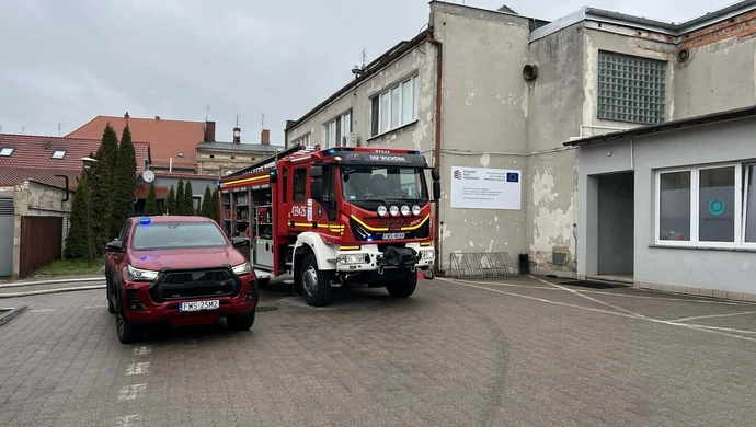Pilne! Pożar w szpitalu we Wschowie. Trwa akcja strażaków