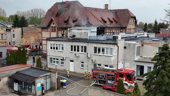 Pilne! Pożar w szpitalu we Wschowie. Na miejscu służby [WIDEO]