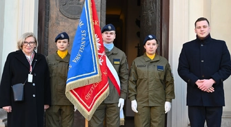 Wschowianie na obchodach  82. rocznicy zagłady wsi Huta Pieniacka. „Pamiętamy!”