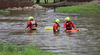 Zaginiony wędkarz nad Baryczą. Tak wyglądały ćwiczenia w Wyszanowie