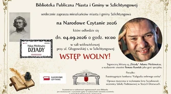 Narodowe Czytanie w Szlichtyngowej. Przyjedzie Tomasz Karolak