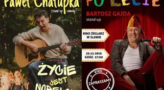 Stand-up w Sławie. Paweł Chałupka i Bartosz Gajda w Kinie Żeglarz
