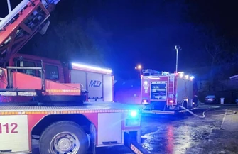 Pożar w Wyszanowie. Ewakuowano 25 osób