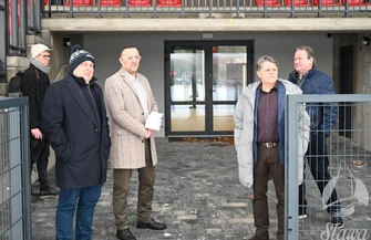 Wicemarszałek województwa w Sławie. Rozmowy o festiwalu i ścieżkach rowerowych