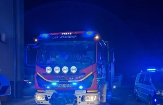 Pożar przy ul. Obrońców Warszawy we Wschowie. 14 osób ewakuowanych 61-latka trafiła do szpitala