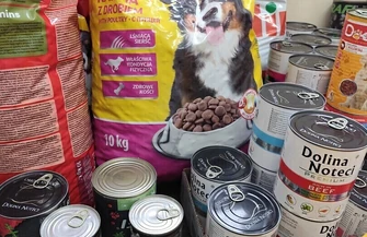 SpołecznośćZSP w Sławie zebrała 180 kg karmy. Dary trafią do potrzebujących zwierząt