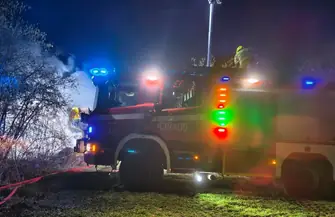 Spłonęła stodoła w Krzepielowie. Na miejscu blisko 50 strażaków