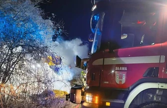 Spłonęła stodoła w Krzepielowie. Na miejscu blisko 50 strażaków