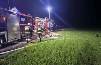 Pożar w domu we Wróblowie. Właściciela obudziła czujka dymu