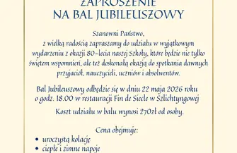 80 lat polskiej szkoły w Szlichtyngowej. Uroczystości zwieńczy bal jubileuszowy