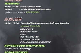 Harmonogram Las Woda Blues 2026. Cztery dni bluesa w Radzyniu