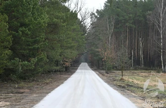 Nawierzchnia z kruszywa na trasie Kuźnica Głogowska-Myszyniec
