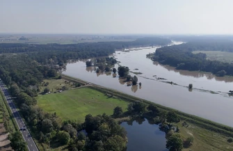 Okolice Szlichtyngowej Głogowa podczas powodzi w 2024 r.