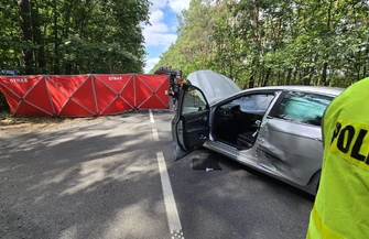 Wypadek na trasie Lubiatów - Lubogoszcz