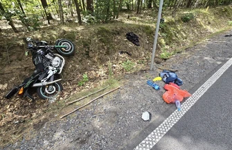 Wypadek na trasie Lubiatów - Lubogoszcz