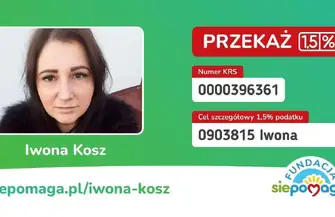 Iwona Kosz walczy o zdrowie