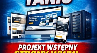 Strony WWW TANIO + projekt wstępny za darmo